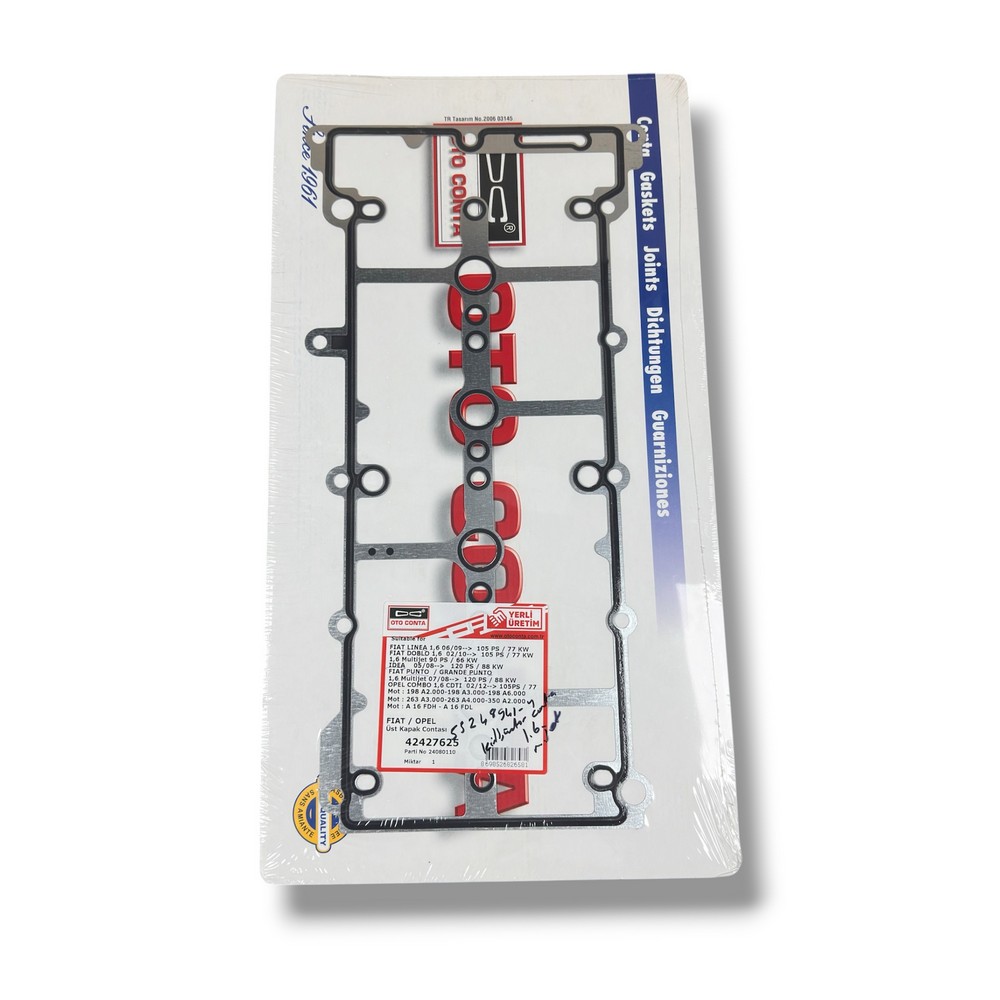 Linea 09-, Doblo 10-, Punto & Grande Punto 08-, İdea 08- 1.6 Multijet Külbütör Kapak Contası - Oem No: 55248941