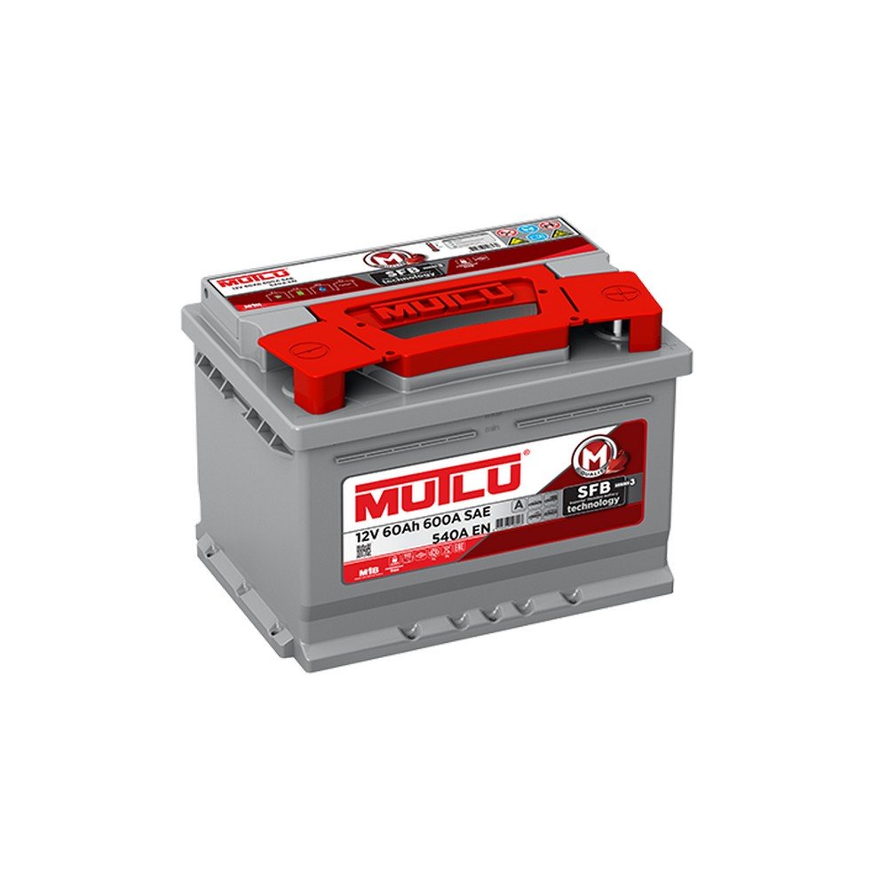Mutlu Akü 12V / 60 Ah / 540A EN / SFB ALÇAK