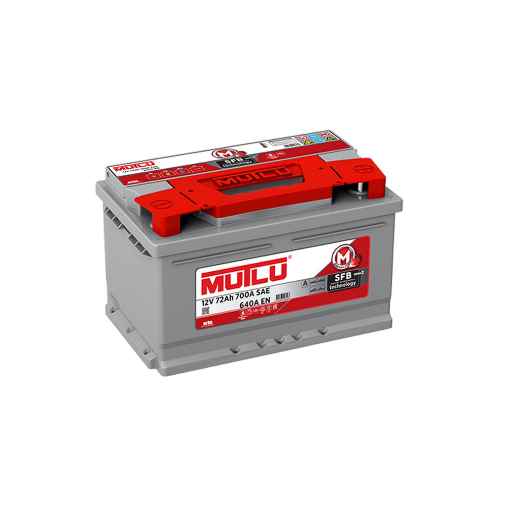 Mutlu Akü 12V / 72 Ah / 640A EN / SFB ALÇAK