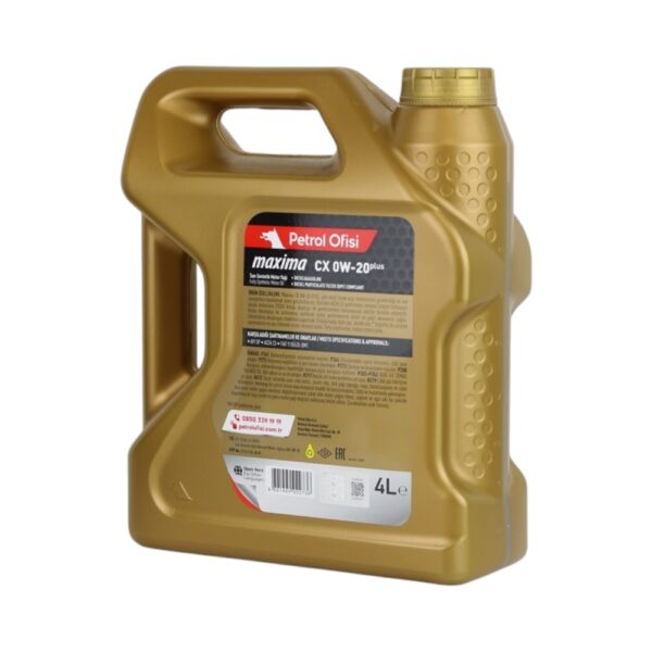 Petrol Ofisi Maxima CX 0W-20 plus 4 LT 6