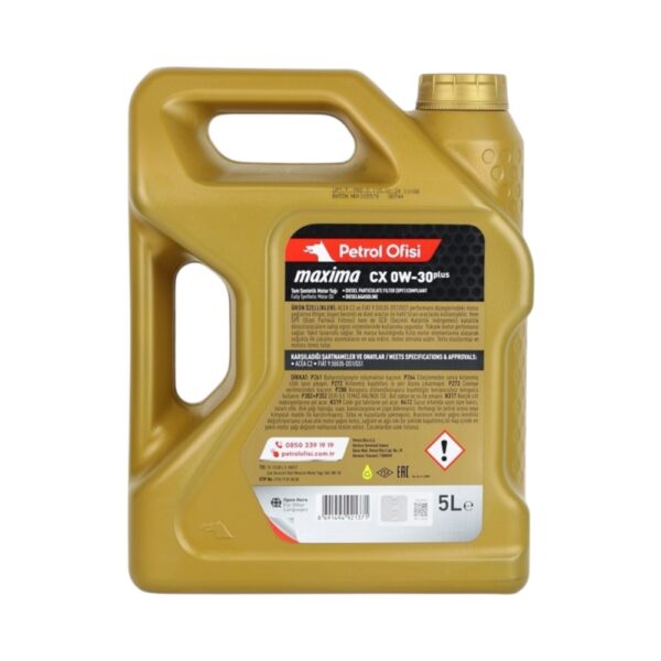 Petrol Ofisi Maxima CX 0W-30 plus 5 LT 5