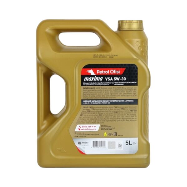 Petrol Ofisi Maxima VSA 5W-30 5 LT 5