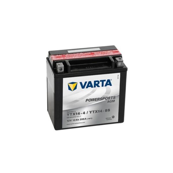 Varta 12V / 12 Ah / 200A / AGM (-18°C) Motorsiklet Powersport AGM